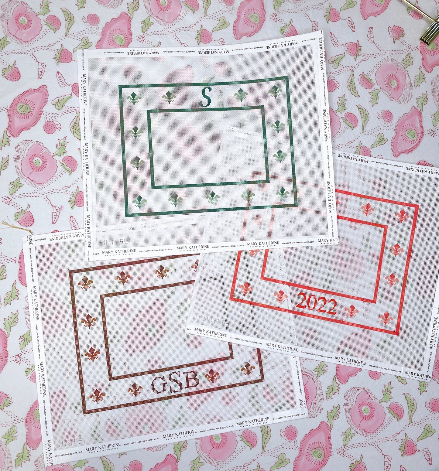 green fleur-de-lis frame