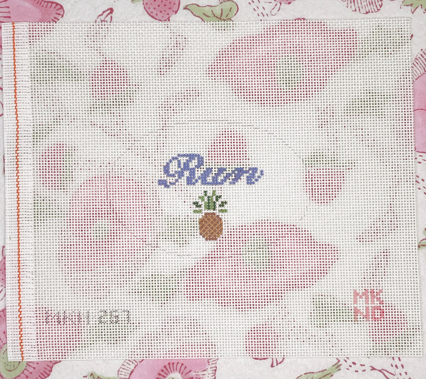 pineapple rum decanter tag