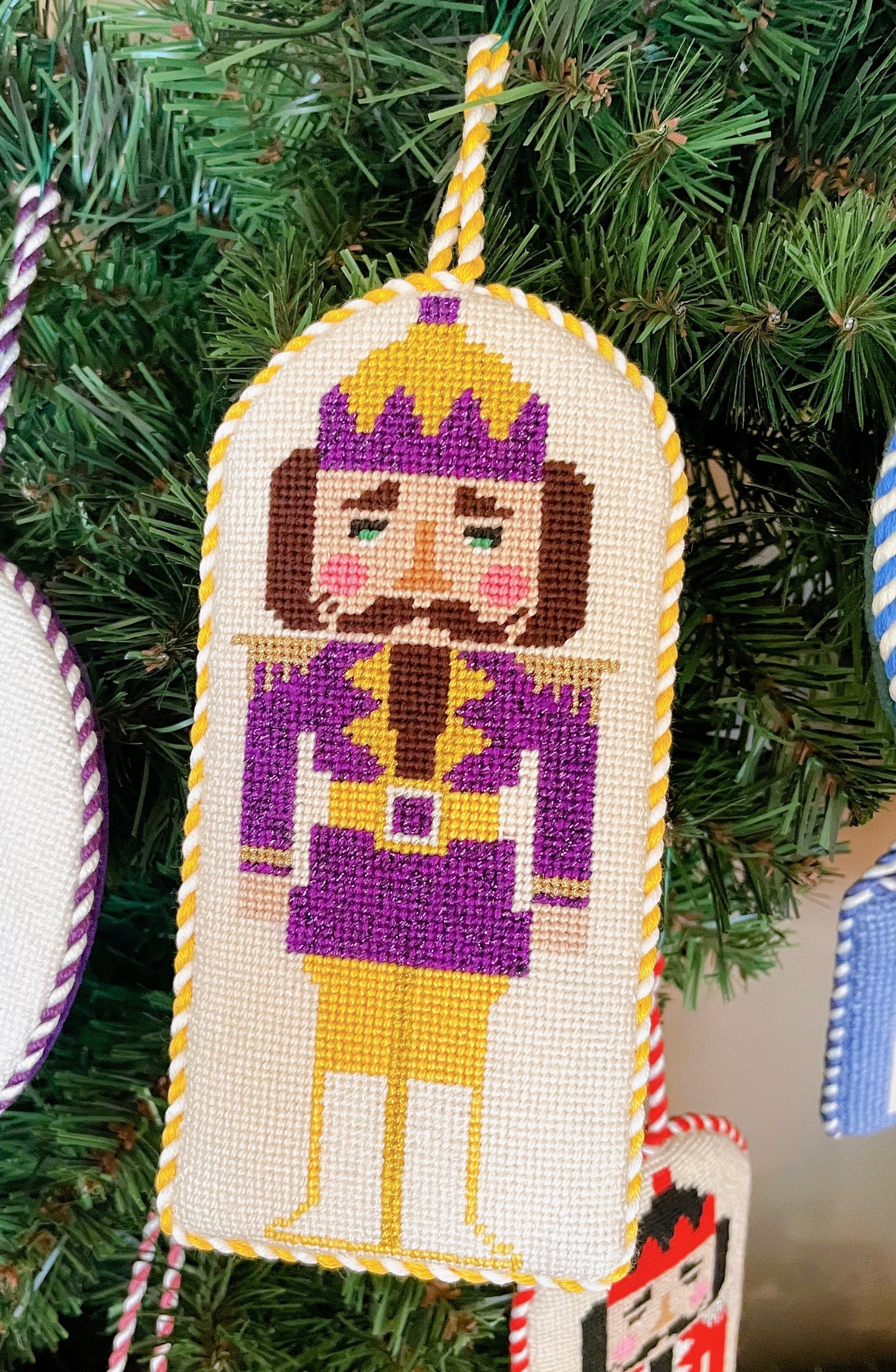purple + gold nutcracker