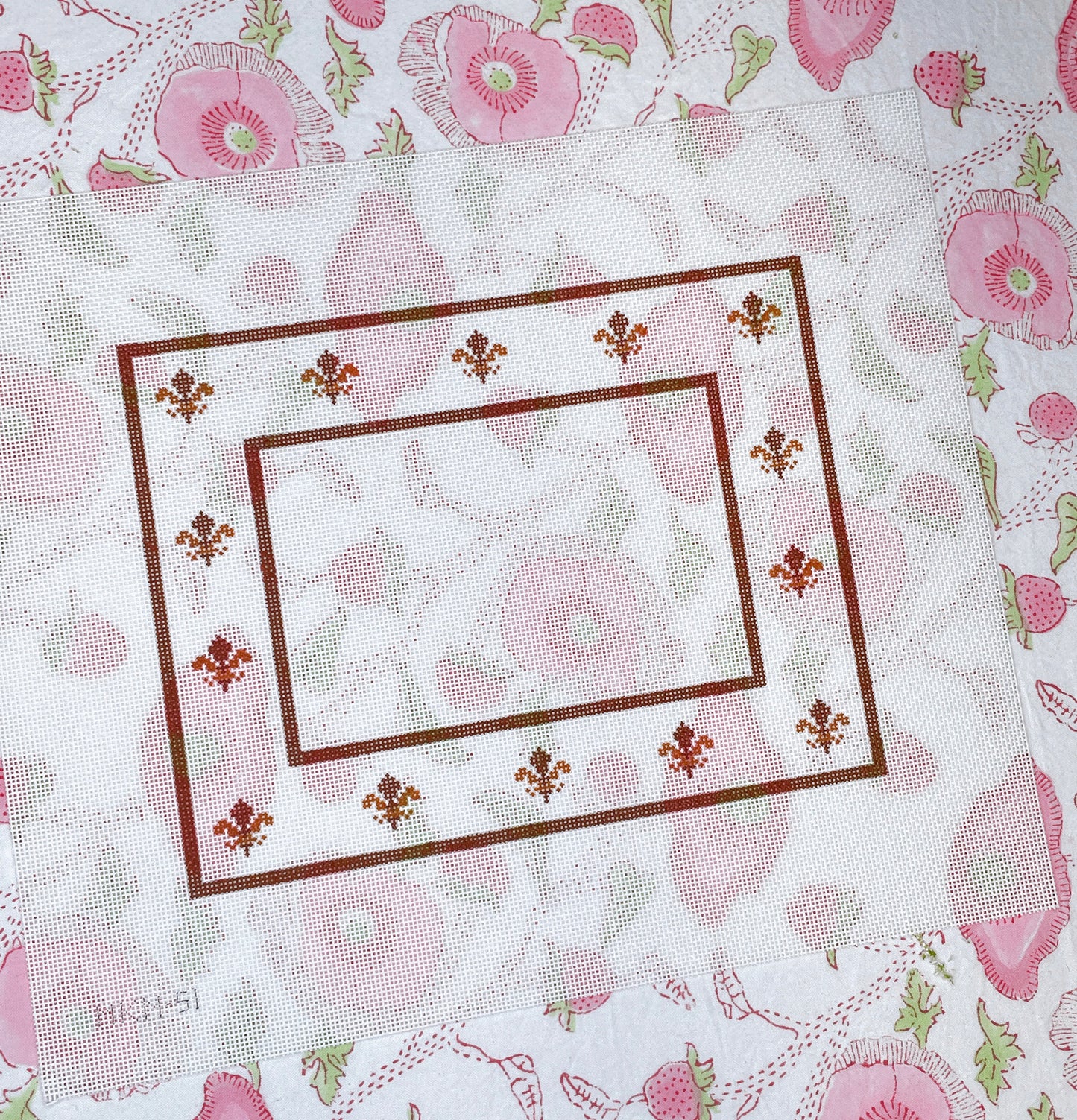 cocoa fleur-de-lis frame