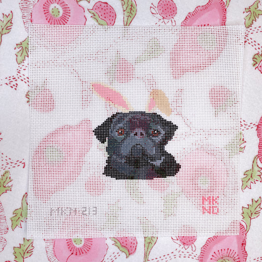 black pug bunny