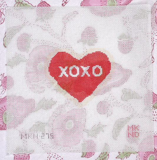 red heart cookie xoxo