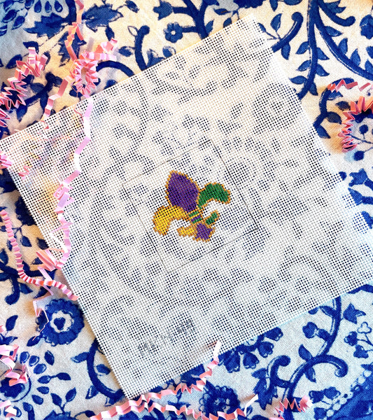 mini mardi gras fleur-de-lis