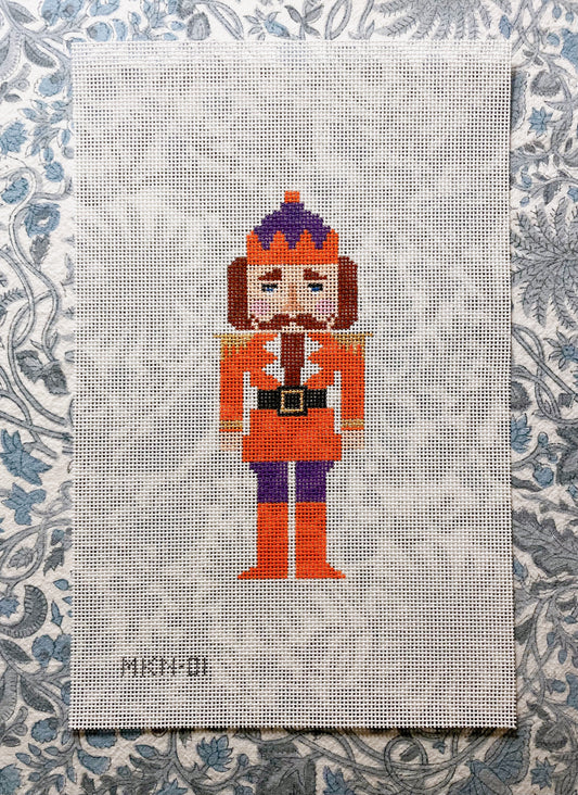 orange + purple nutcracker, clemson