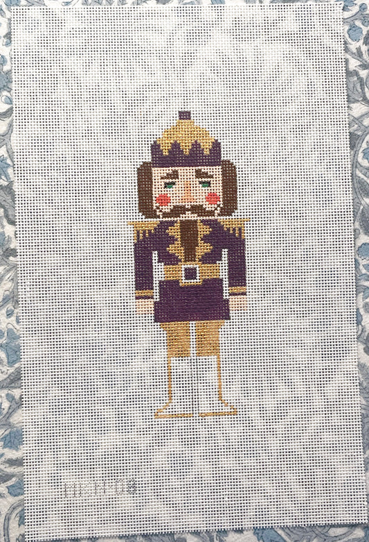 purple + gold nutcracker