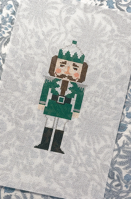 green + white nutcracker
