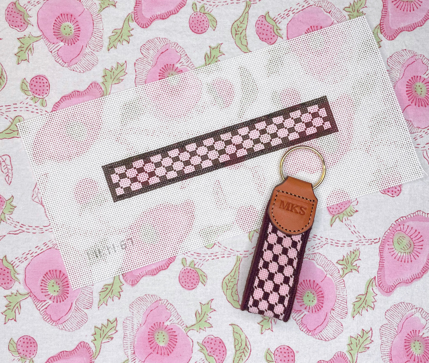 cocoa and rose key fob