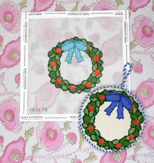 orange wreath ornament