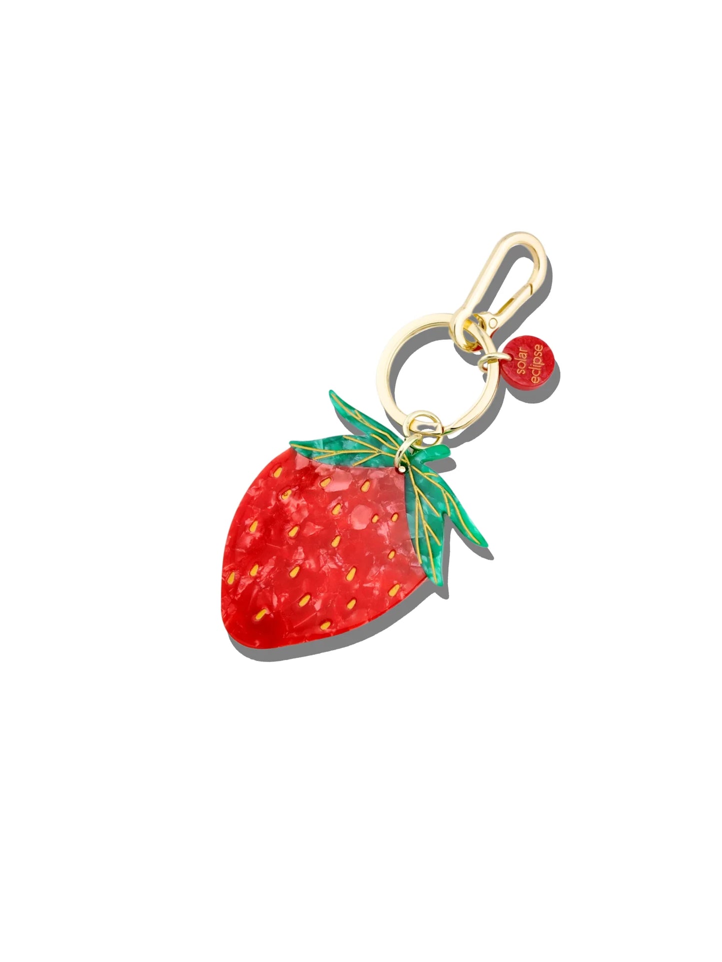 strawberry bag charm